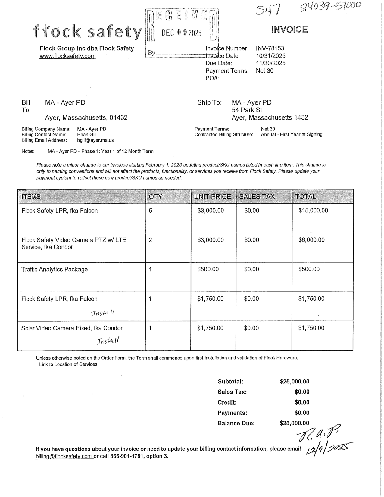 Invoice INV-78153